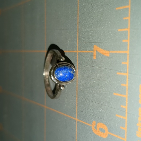 Sterling Silver and lapis lazuli ring - Picture 2 of 4